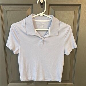 American Eagle Outfitters Women’s Sky Blue Polo